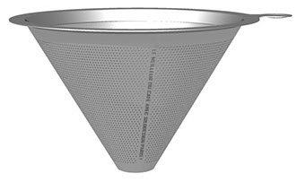 Silodesign's finest double layer stainless  steel filter for pour-over.